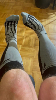 Cspot in Skeleton Socks