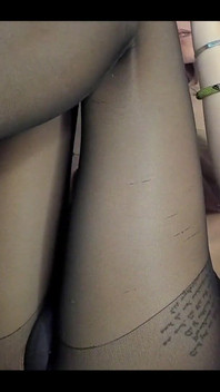 Nylon Pussy Teasing Show!