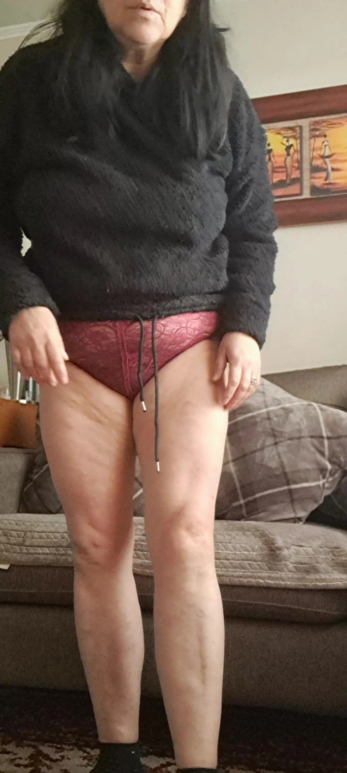 Mommy big hairy pussy: MILF in Panties in Front of Her Indifferent Brother-in-law, He...