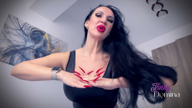 KinkyDomina: Long Nails Goddess Makes You Stroke for Her