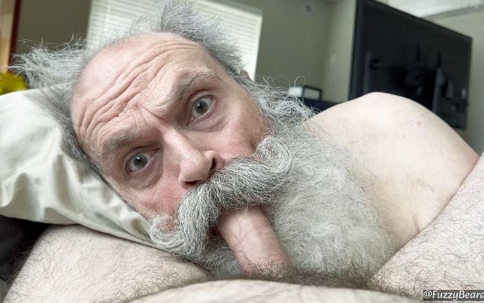FuzzyBeardBoy: Cum Hungry Daddy Sucks Cock, Milked to the Last Drop
