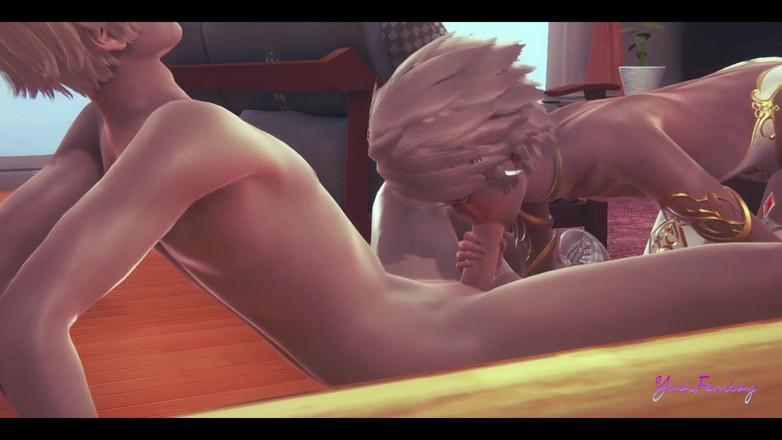Yaoitube: Yaoi Femboy - Erik Hardsex non censuré en 3D - Tapette femboy travestie