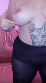 Topless in panty