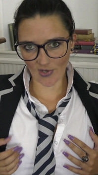Pixiee; Stroke & Cum All Over Her Face & Glasses