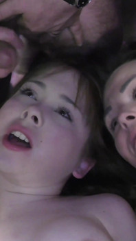 Two Brunette Chicks From Asia Want All the Cum on Their Faces