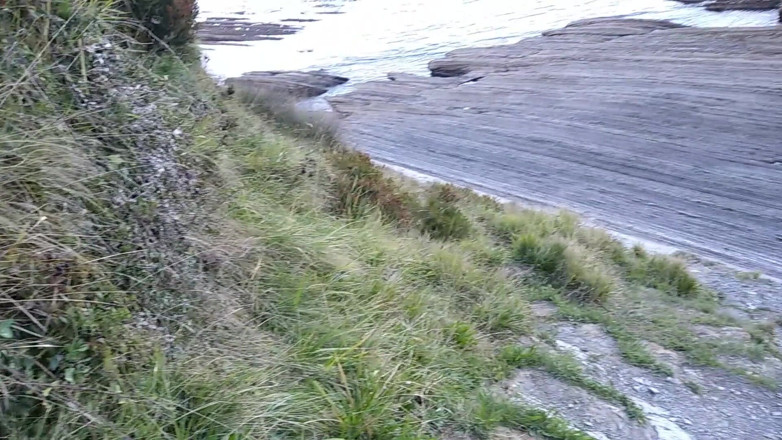 Elvissc: Ruta a la playa, luego masturba la gran polla delante...