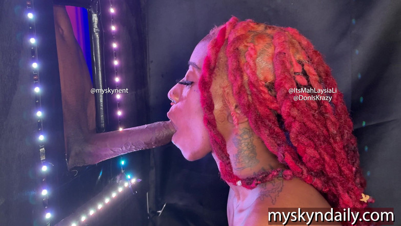 MySkyn Entertainment: La capra gola prende un grosso cazzo nero