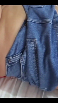 Stepson Masturbates Watching My Hair Come Out Between My Panties and He Wants to Fuck Me