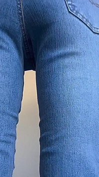 Jeans Fetiche de petite milf bunda bunda dança provocação