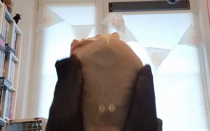 Nylon play: Nylon and leather
