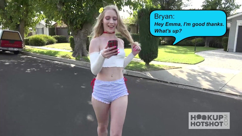 Hookup Hotshot: Skinny blonde teen babe gets fucked out by online date