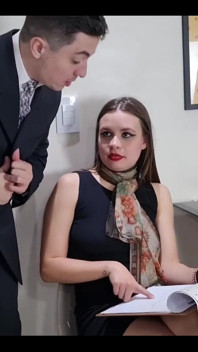 Hot Secretary Mesmerize Her Boss with Her Feet and Makes Him Promote Her to Manage