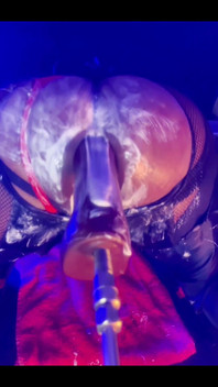 Nasty Creamy Bubble Butt Gaped and Fart Fucked on Sex Machine