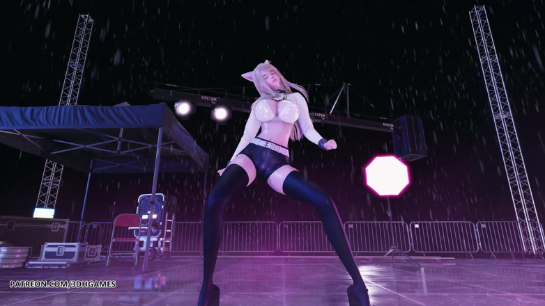 3D-Hentai Games: Hyolyn - dice mi nombre Ahri, liga de striptease de leyendas 4k 60fps