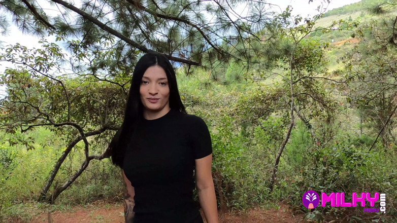 Milky Peru: Offering Cash to Sexy Girl in the Forest in Exchange...