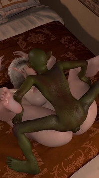 Goblin kalın elf amcığını sikiyor