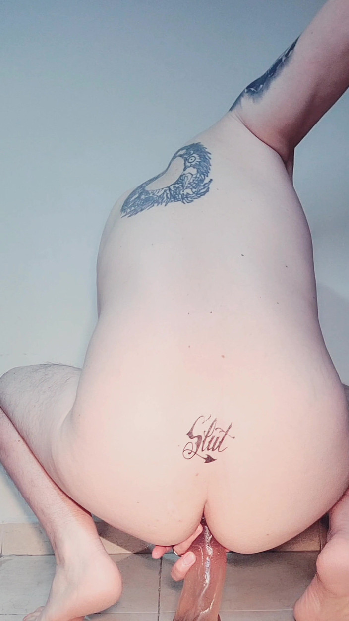 SlutClosetedfag: Jazda dziwka dildo