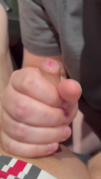 Small Cock with Long Foreskin Is Sucked and Jerked off Until It Cums