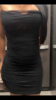 Night Out in a Little Black Dress Panties or No Panties?