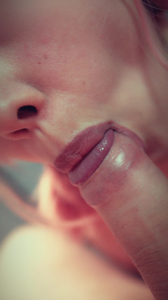 YourCuteEvil: Cute Asian gently sucks and licks the cock close-up pov