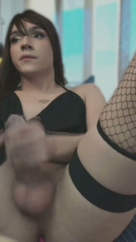 Delicius Trans Cum Enjoid My Big Shot Home