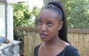 Big Black World: Härlig svart tjej tas hem för en bultande