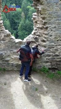 He Fuck My Ass in a Castle, with Visitors Around!