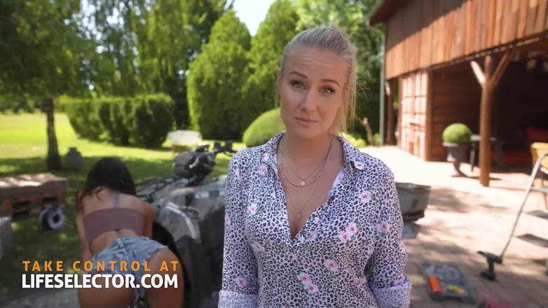 LifeSelector: POV porno video ebenová teenagerka Lia Lin ošukaná a vystříkaná...