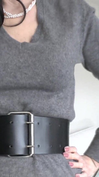 Belt Fitting in the Living Room, Part 3, Lady Victoria Valente