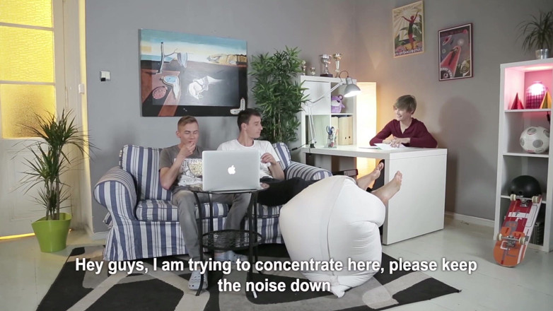 Eye Candy Films: Des garçons gays jeunes et mignons dans un super, 1 sur 1,...