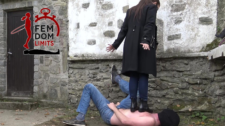 femdomlimits: Slave Trampled Hard with Rubber Boots