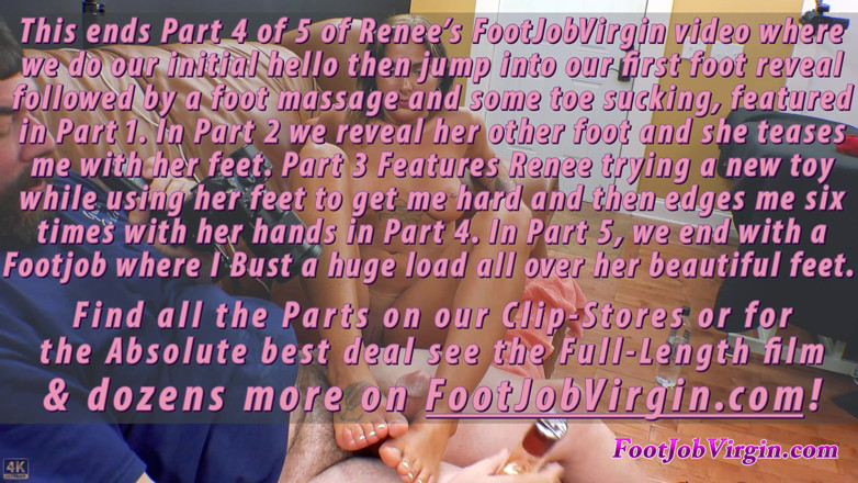 FootJobVirgin: ตอนที่ 4 จาก 5 สาวฝรั่งเศส-ละตินหน้าอกใหญ่ ฟุตจ็อบครั้งแรก ช่วยตัวเองหีและ handjob เย้ายวนควย