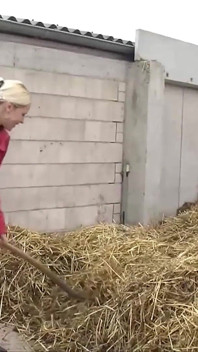 Big fat farmer on the sexy blonde girl