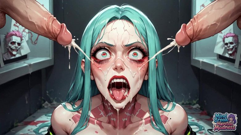 Mind Break Hentai Madness: Turquoise Cracks: блаженство с растягиванием сосков