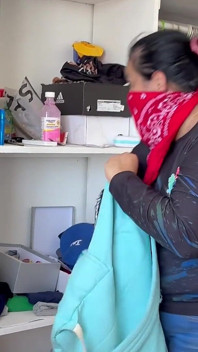 Fantasizing 18-year-old Taped & Gagged by Masked MILF