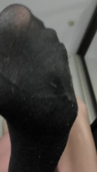 Black Socks in Long Feet