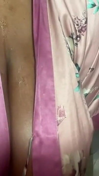 Fat Ass Black Stepaunty Stripteasing and Moaning