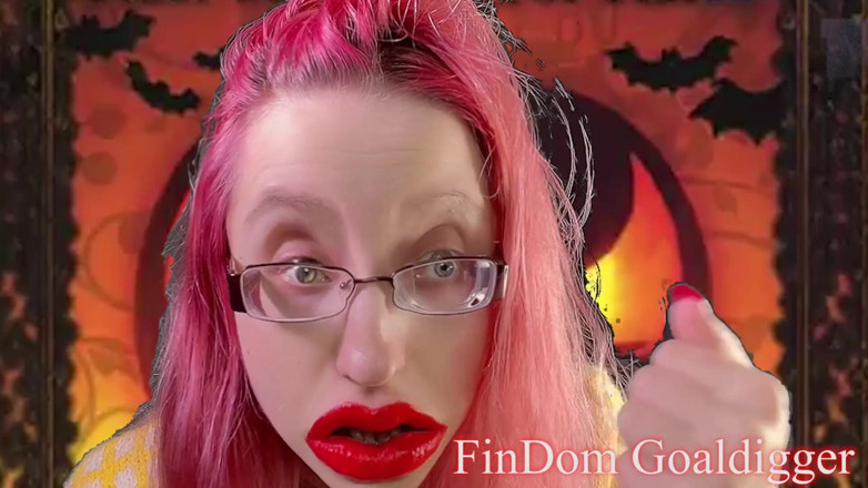 FinDom Goaldigger: Ošklivé péro se promění v ošklivou halloweenskou hračku