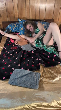 Playing with Her New Sex Toy and I Cum in Her Mouth!
