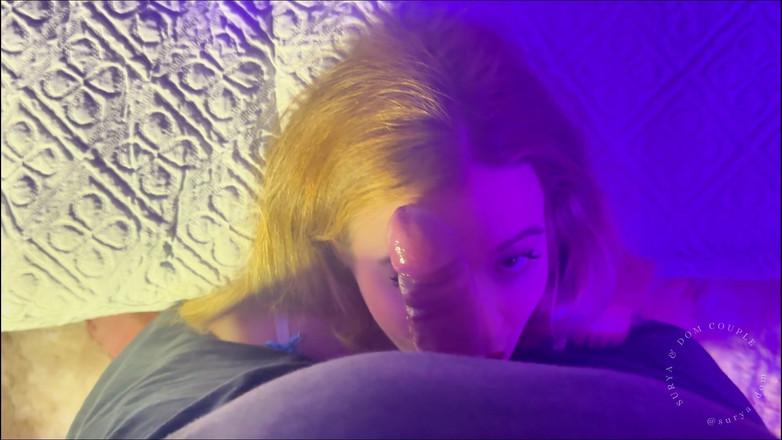 Surya and Dom Couple: Extrem Schlampiger Deep Throat Ohne Hände Über 2 Stunden Blowjob, Sperma Auf...