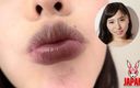 Japan Fetish Fusion: Close-up de beijos virtual romance: beijos tímidos mas nus de...