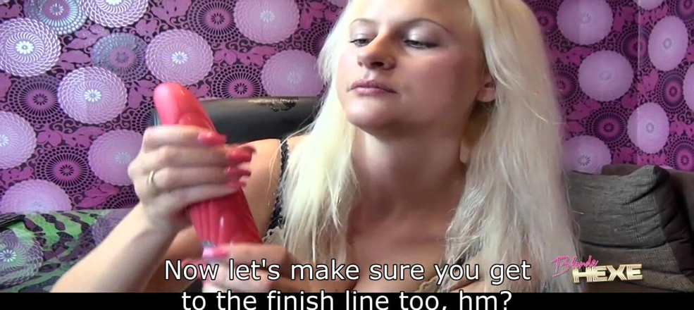 Blondehexe: Masturbation Anweisungen für einen explosiven orgasmus! (englischer Untertitel)