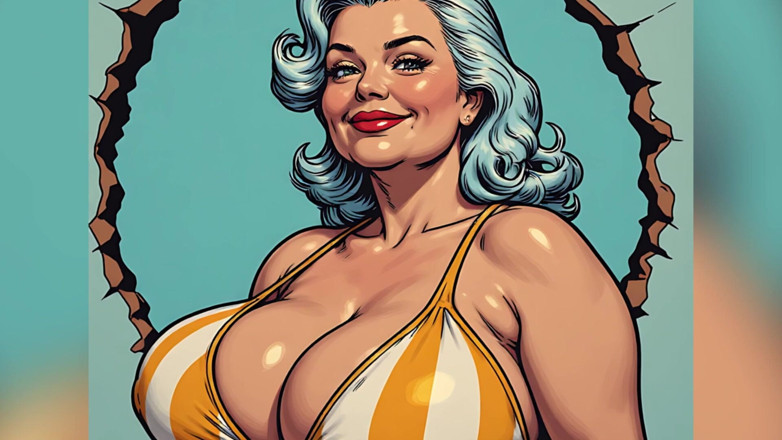 AI Porn: Arte di bellezze bikini paffuta