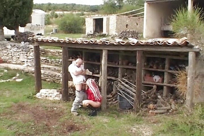 Filles Francaises: Atraktivní francouzská Hoe bere dva tlusté ptáky ve venkovní anální...