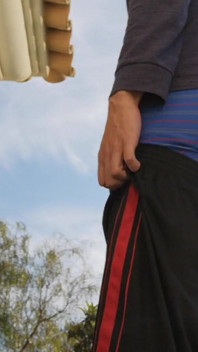 Hot Guy Caught Smoking and Sagging Outside (non-nude)