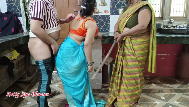 Hotty Jiya Sharmaa: Kiran Bhabhi Fucked by Her Owner for Rent in Front...