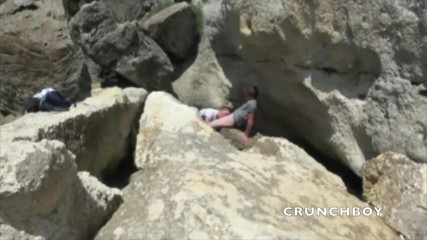 FRENCH AMATORS SEXTAPES: Amazing exhib with 2 boys fucking in the beach
