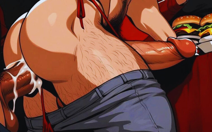 Real narrated fantasy: Seks gay panas dengan pelayan saat makan malam. Kontol keras...