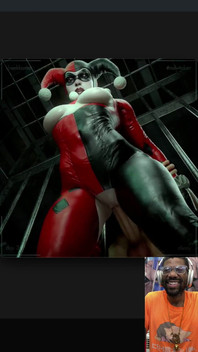 Big Breast Harley Quinn Gets Her Tight Bald Pussy Fucked in Gotham
