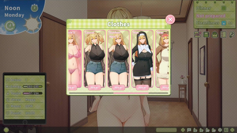 NSFWOtaku: Hentai Game - Scena kowboj Ayano - Animacja rozgrywki Hentai